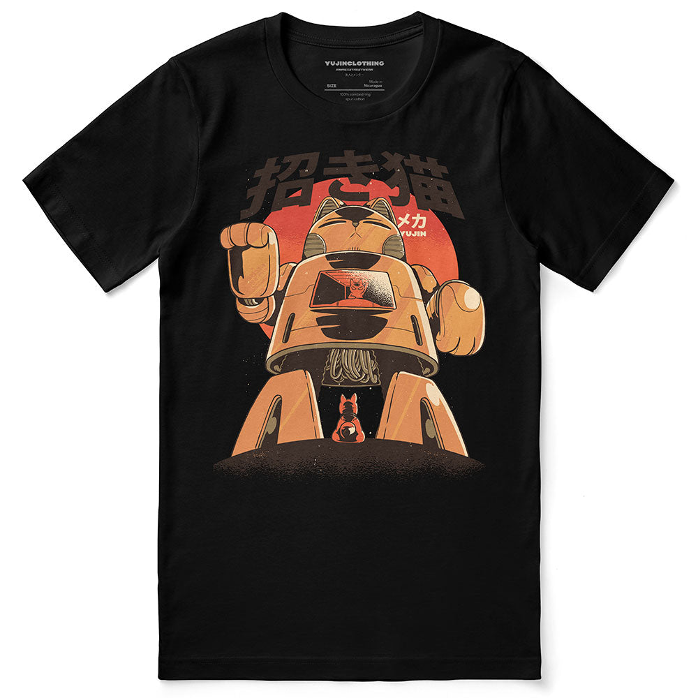 Mecha Cat T-Shirt  | Yūjin Japanese Anime Streetwear Clothing