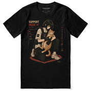 Support Mode Cat T-Shirt