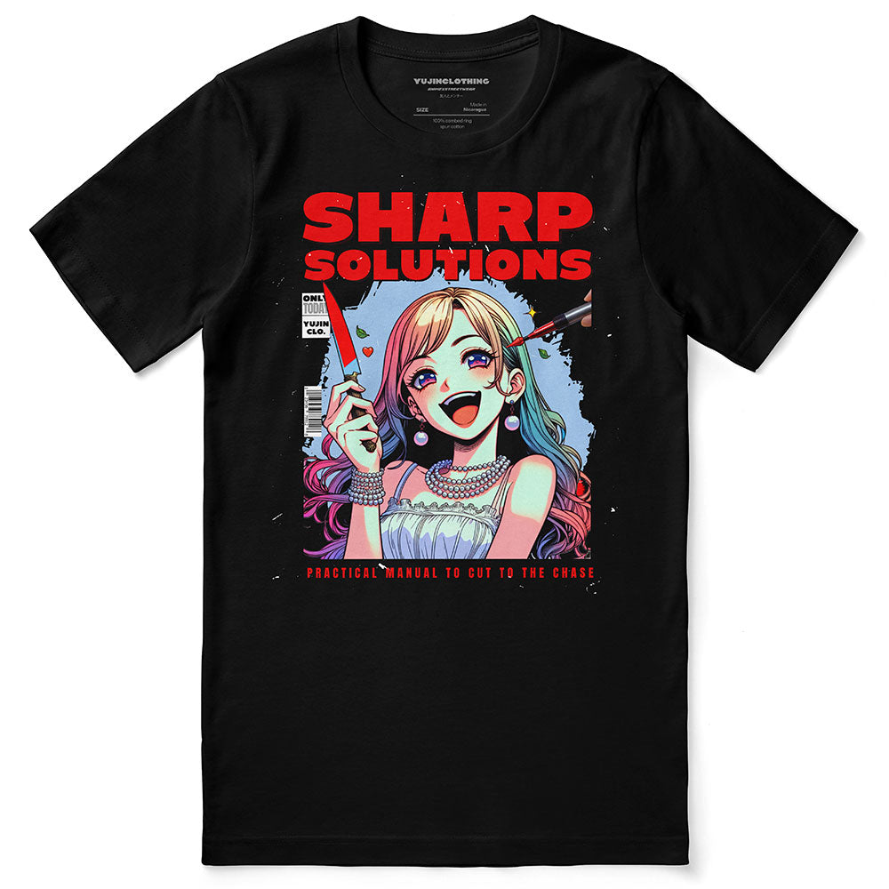 Sharp Solutions T-Shirt | Yūjin Japanese Anime Streetwear Clothing