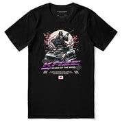 Samurai Sakura Car T-Shirt | Yūjin Japanese Anime Streetwear Clothing