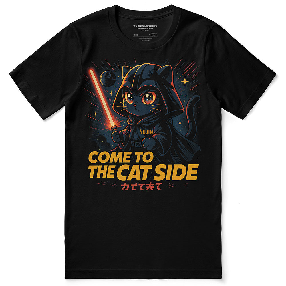The Cat Side T-Shirt | Yūjin Japanese Anime Streetwear Clothing