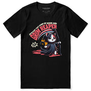 Grim Reaper Cat T-Shirt | Yūjin Japanese Anime Streetwear Clothing