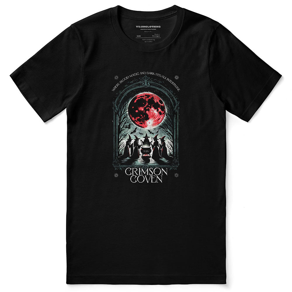 Crimson Coven T-Shirt | Yūjin Japanese Anime Streetwear Clothing