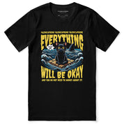 Everything Will Be Okay Cat T-Shirt | Yūjin Japanese Anime Streetwear Clothing