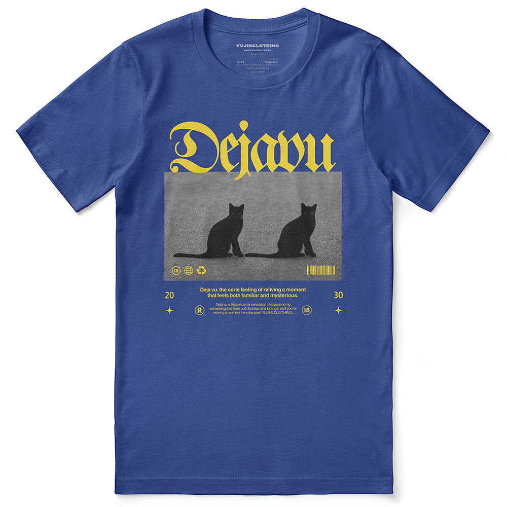 Dejavu Cat T-Shirt | Yūjin Japanese Anime Streetwear Clothing