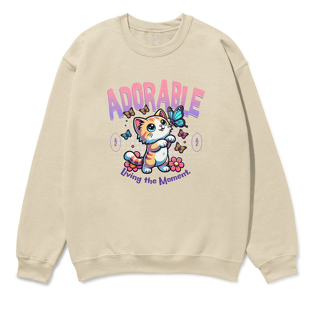 Adorable Cat Sweatshirt | Yūjin Japanese Anime Streetwear Clothing