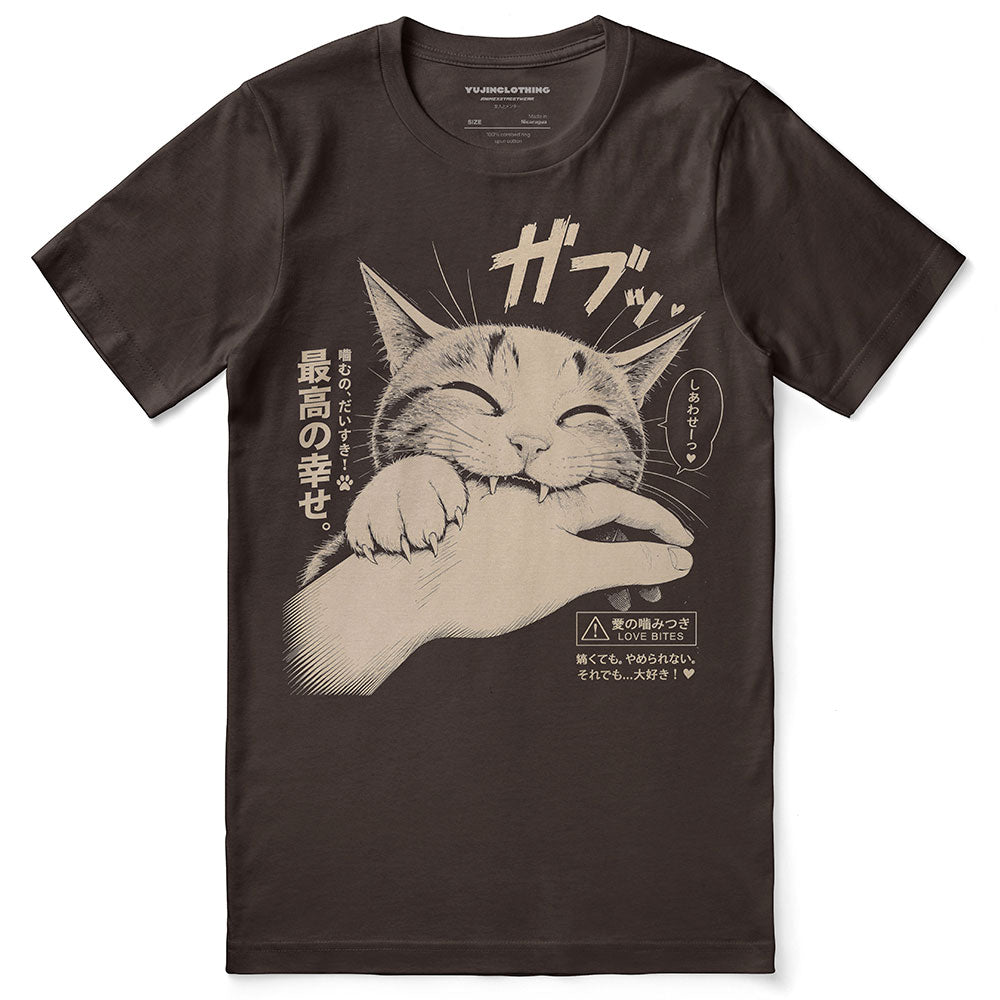 Love Bites Cat T-Shirt