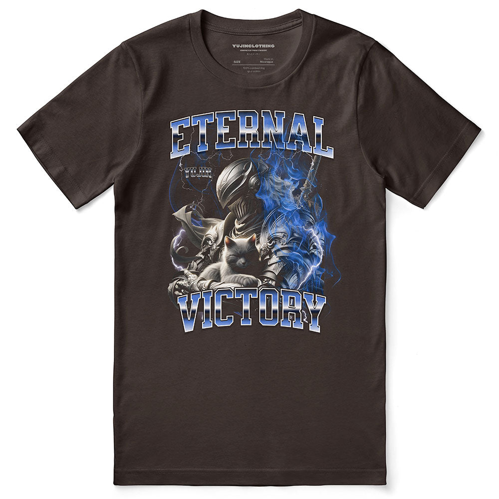 Eternal Victory Cat T-Shirt | Yūjin Japanese Anime Streetwear Clothing