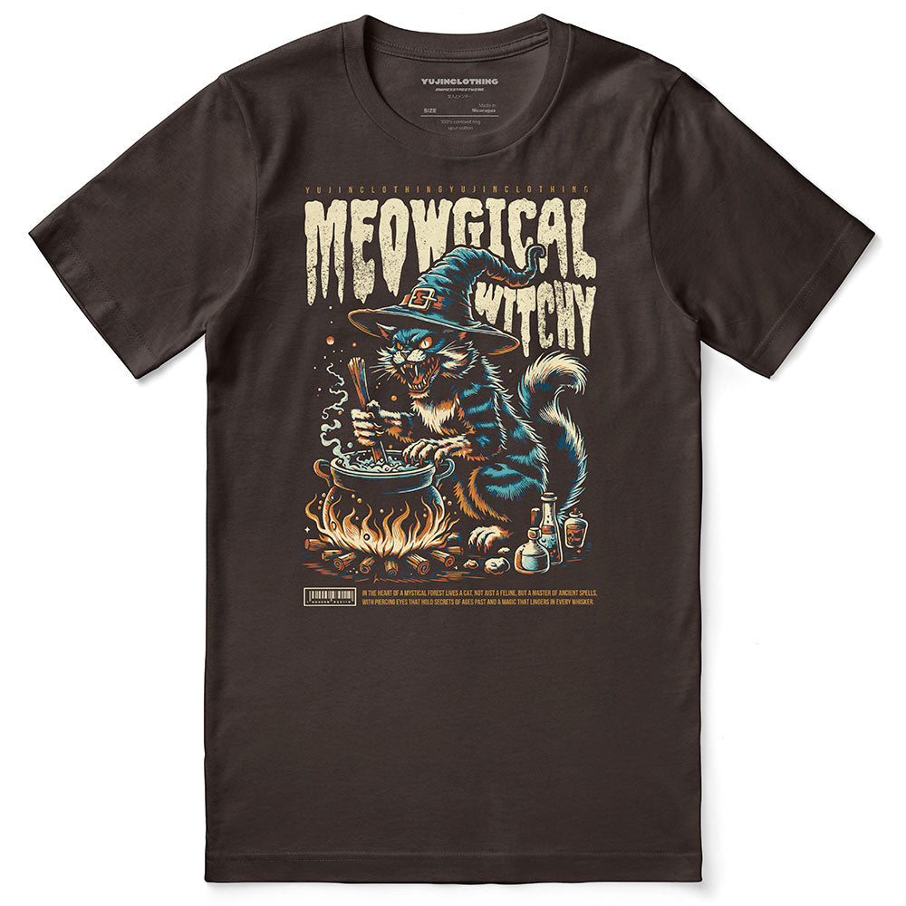 Meowgical Witchy T-Shirt | Yūjin Japanese Anime Streetwear Clothing