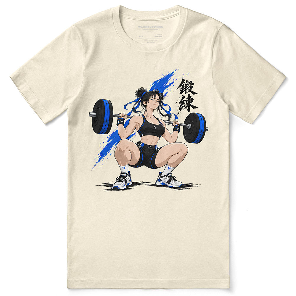 Built One Rep at a Time Fitness T-Shirt — Natural flat lay