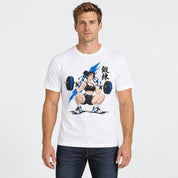 Built One Rep at a Time Fitness T-Shirt — White male lifestyle