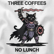 Three Coffees Cat T-Shirt