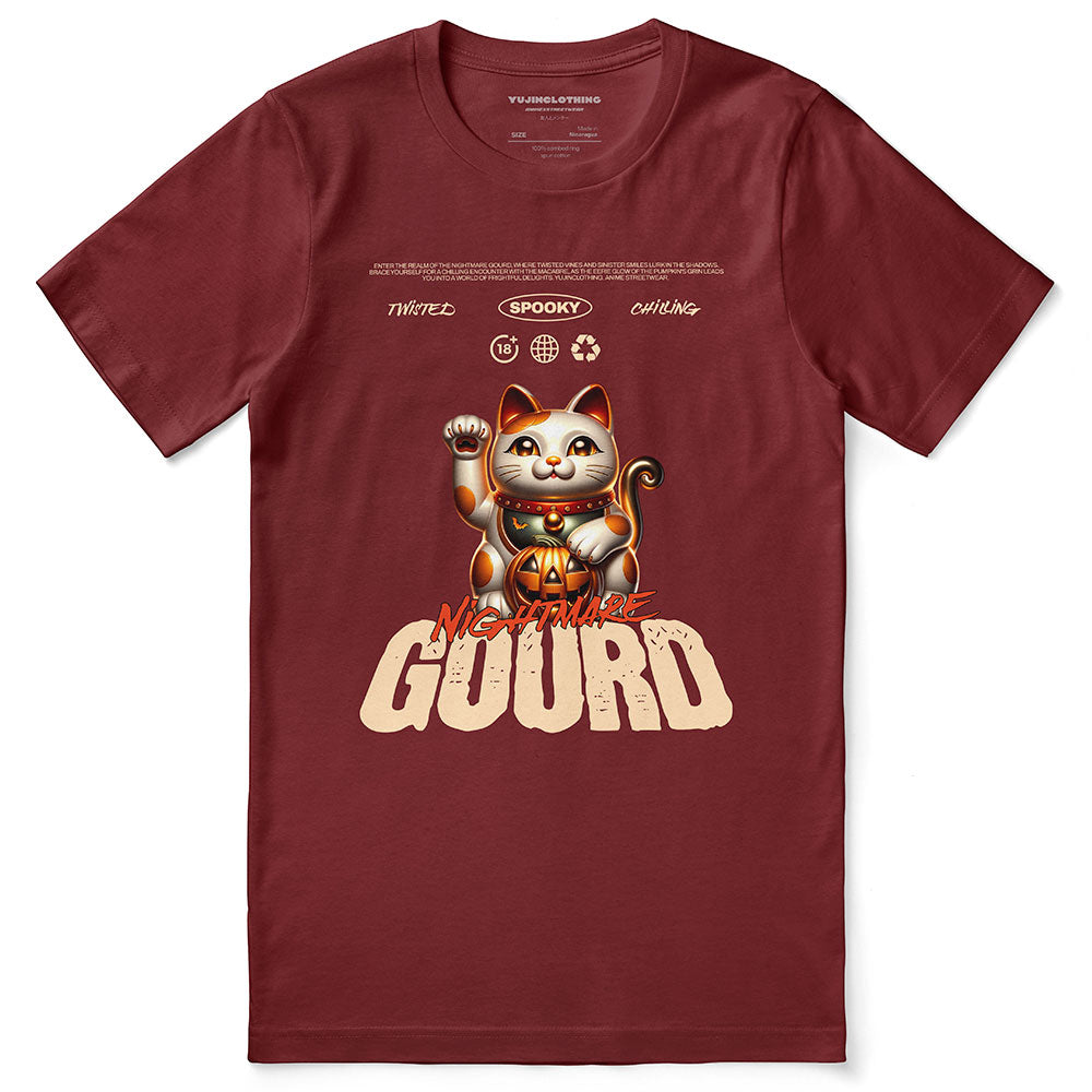 Gourd Nightmare Cat T-Shirt | Yūjin Japanese Anime Streetwear Clothing