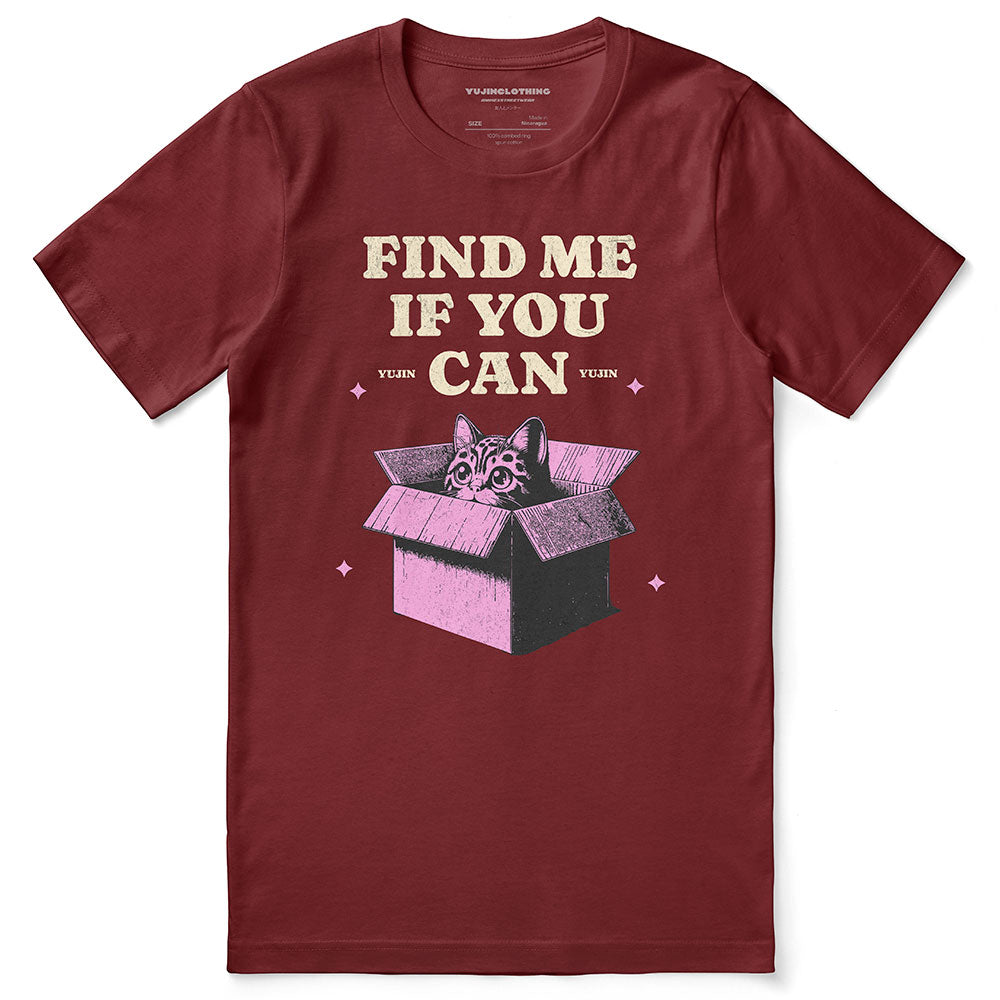 Find Me Cat T-Shirt | Yūjin Japanese Anime Streetwear Clothing