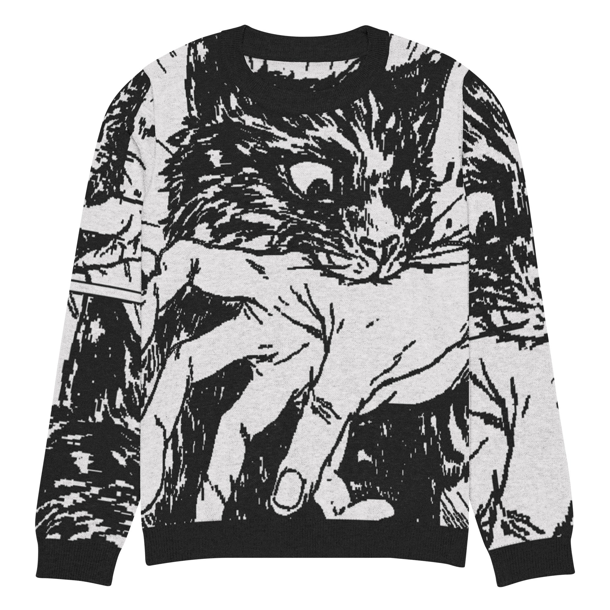 Sudden Attack Knitted Sweatshirt | Yūjin Japanese Anime Streetwear Clothing