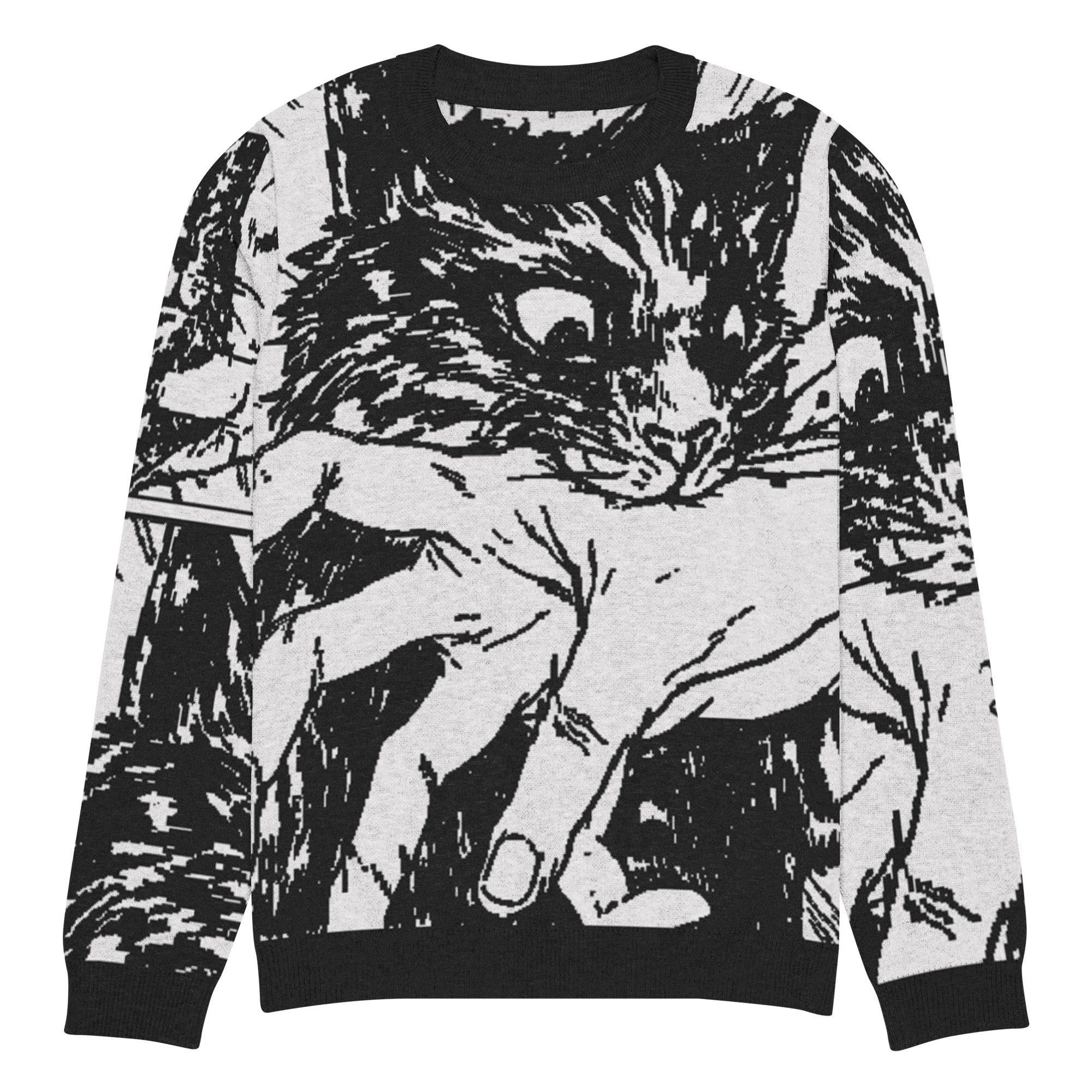 Sudden Attack Knitted Sweatshirt | Yūjin Japanese Anime Streetwear Clothing