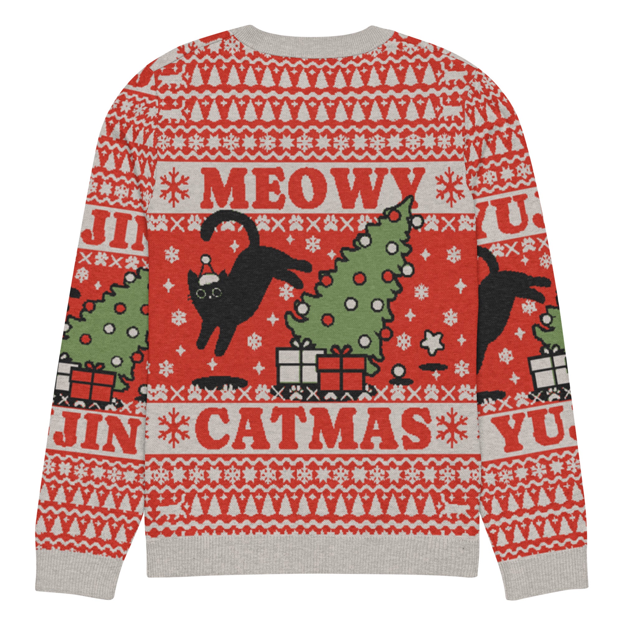 Meowy Catmas Cat Christmas Ugly Sweatshirt | Yūjin Japanese Anime