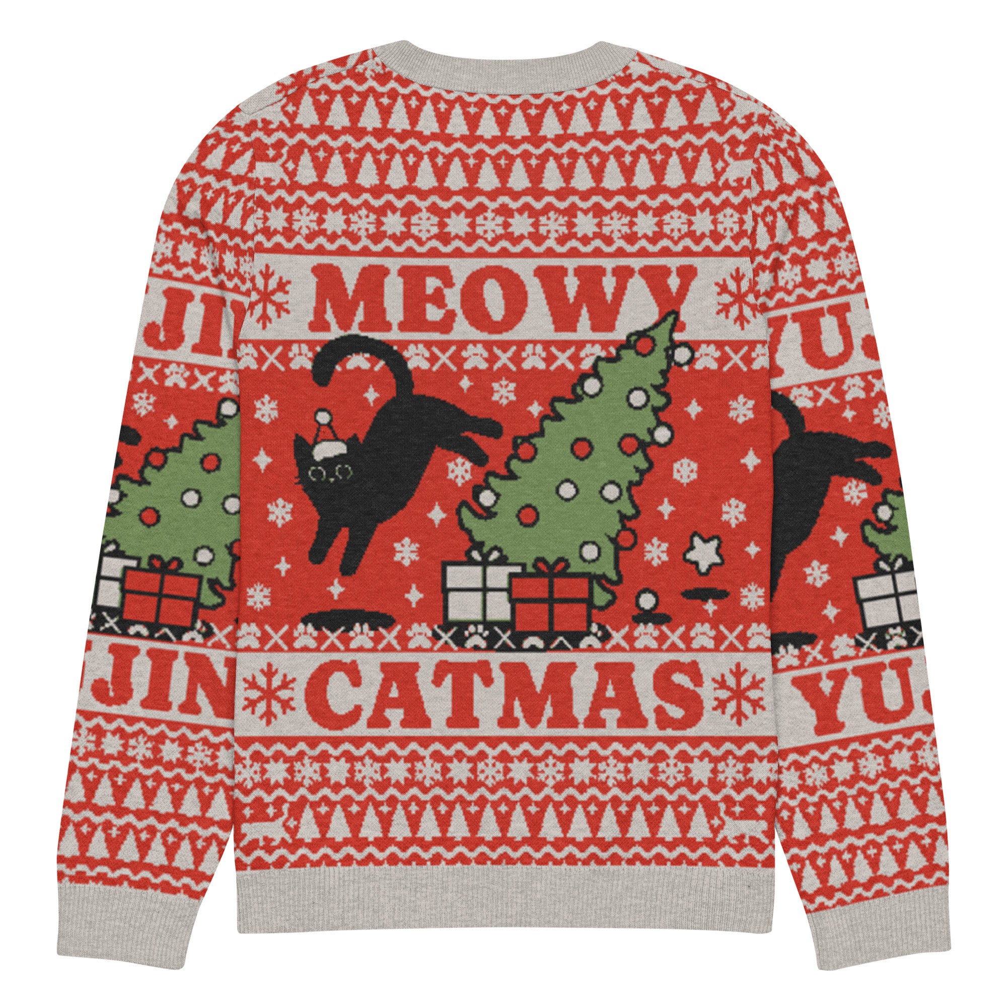 Meowy Catmas Cat Christmas Ugly Sweatshirt | Yūjin Japanese Anime Streetwear Clothing