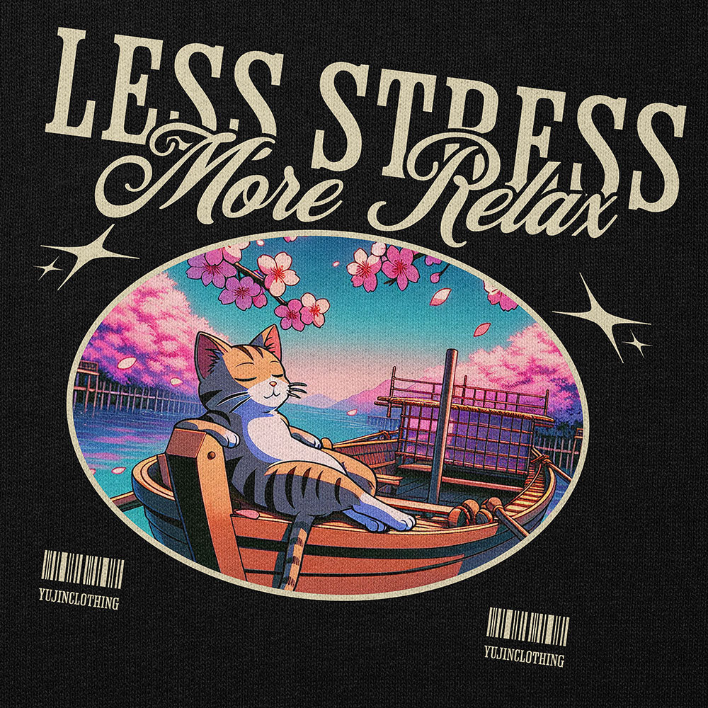 Relax Cat Sweatshirt | Yūjin Japanese Anime Streetwear Clothing