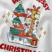 Messy Christmas Cat T-Shirt | Yūjin Japanese Anime Streetwear Clothing