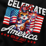 Celebrate 4th July Cat T-Shirt | Yūjin Japanese Anime Streetwear Clothing