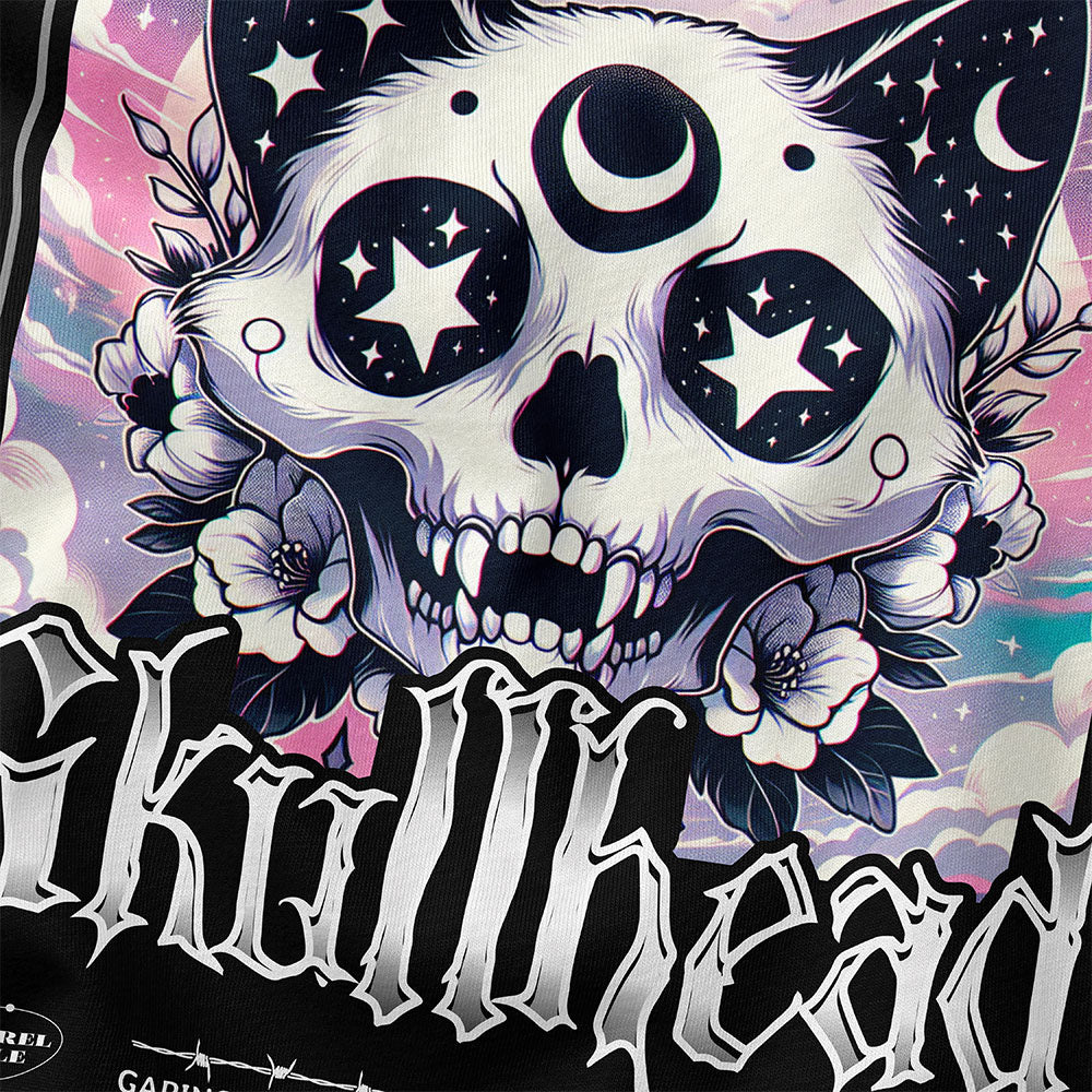 Skullhead Cat T-Shirt | Yūjin Japanese Anime Streetwear Clothing