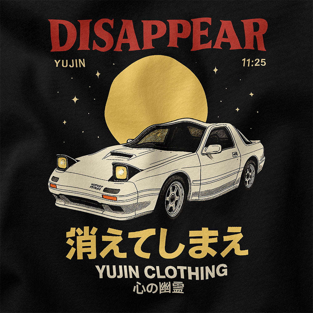 Disappear Car T-Shirt | Yūjin Japanese Anime Streetwear Clothing