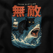 Shark Attack Cat T-Shirt | Yūjin Japanese Anime Streetwear Clothing