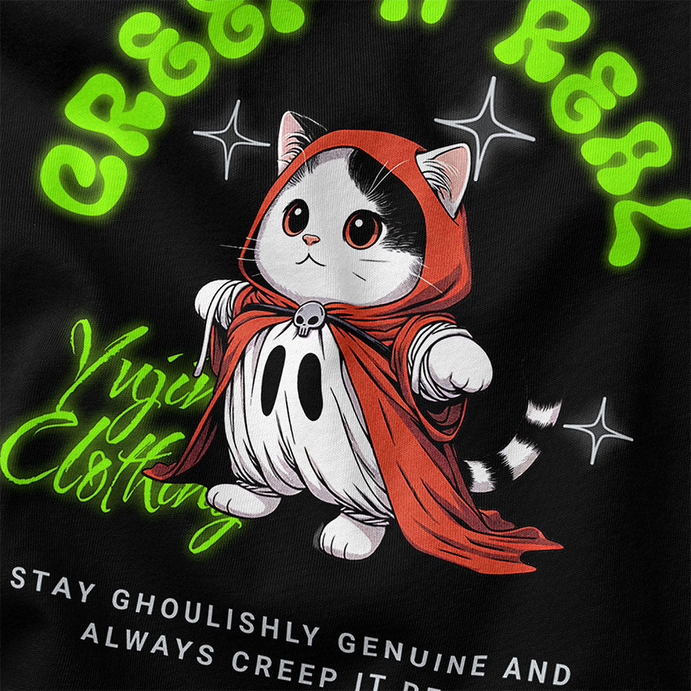 Creep It Real Cat T-Shirt | Yūjin Japanese Anime Streetwear Clothing