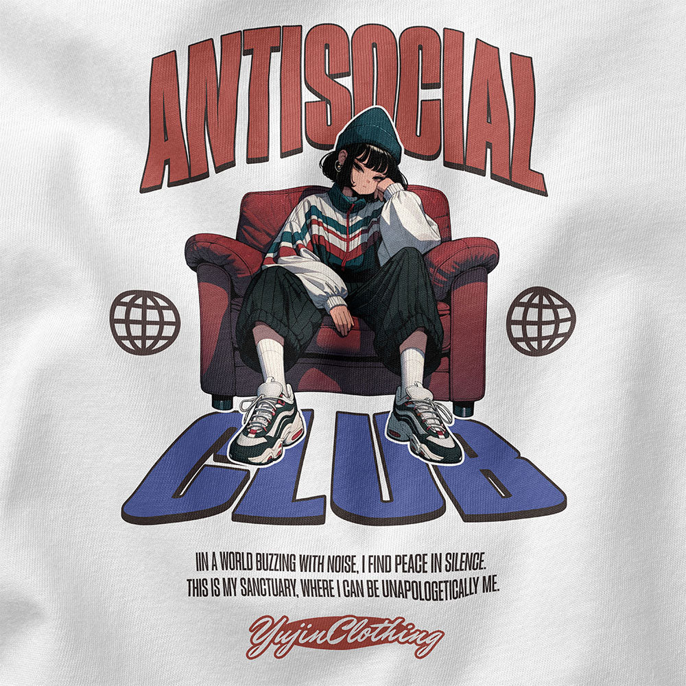 Antisocial Mood T-Shirt | Yūjin Japanese Anime Streetwear Clothing