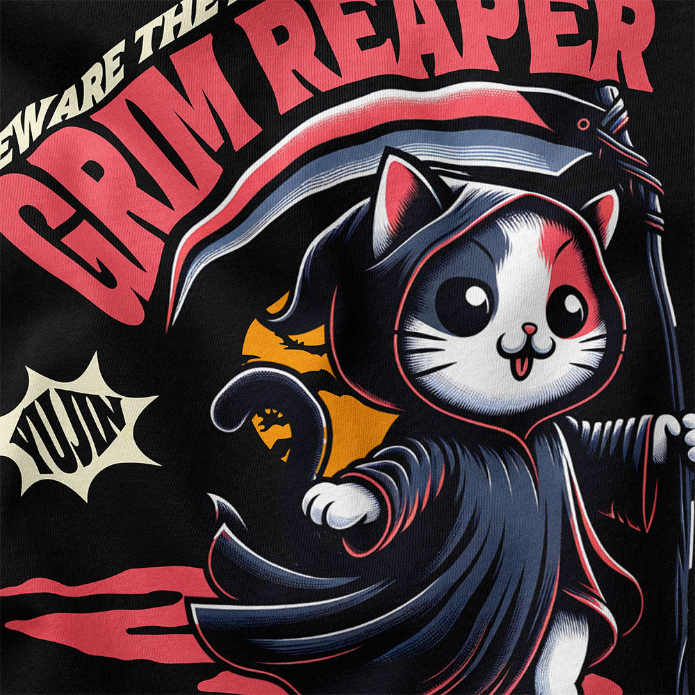 Grim Reaper Cat T-Shirt | Yūjin Japanese Anime Streetwear Clothing