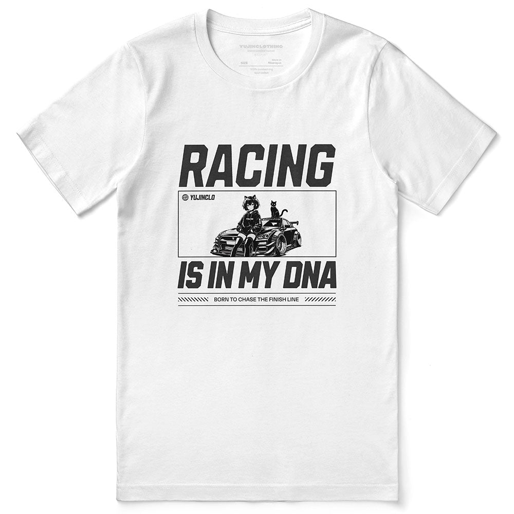 Racing Is In My DNA Car T-Shirt | Yūjin Japanese Anime Streetwear Clothing