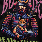 Bushido And Cat T-Shirt | Yūjin Japanese Anime Streetwear Clothing