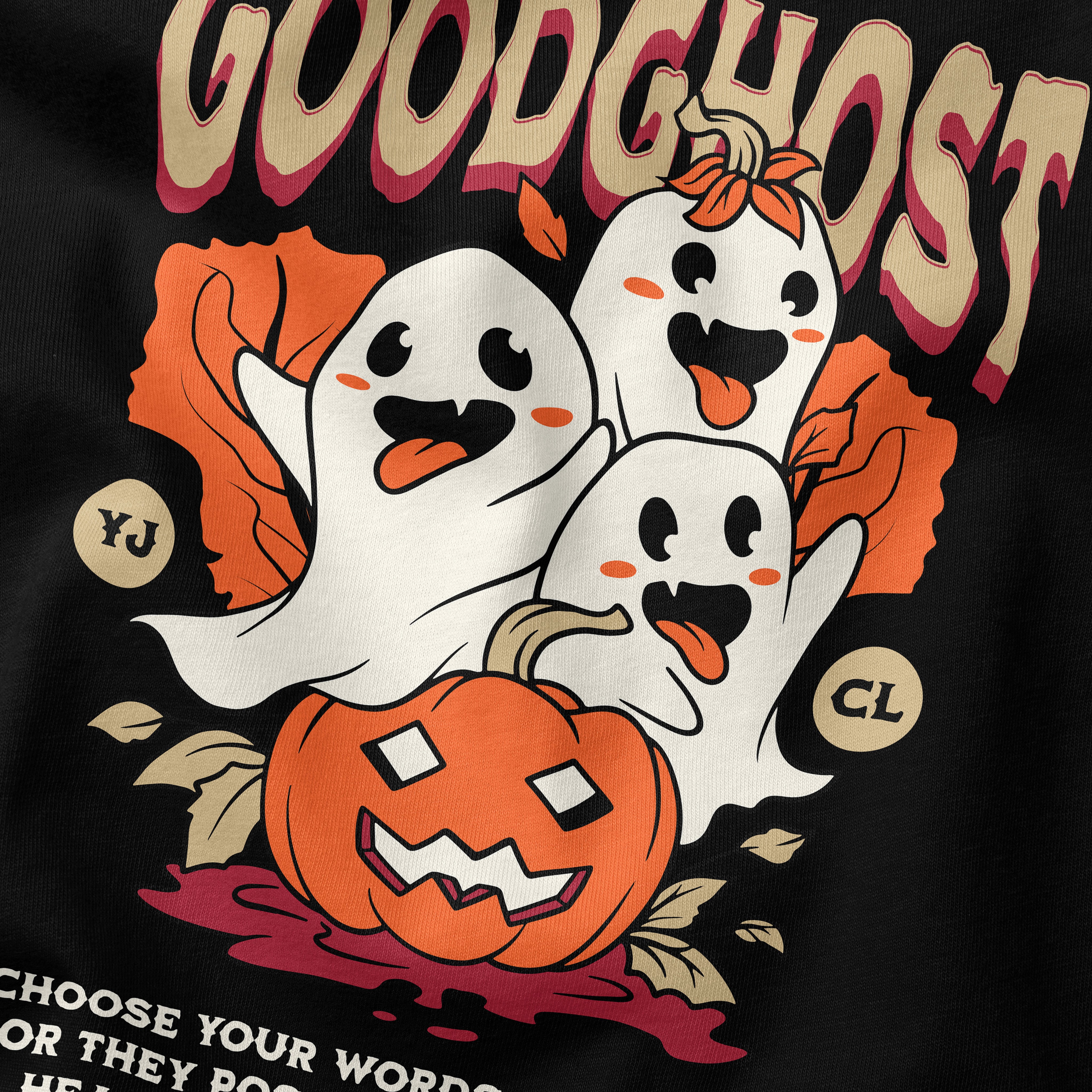 Goodghost Halloween T-Shirt | Yūjin Japanese Anime Streetwear Clothing