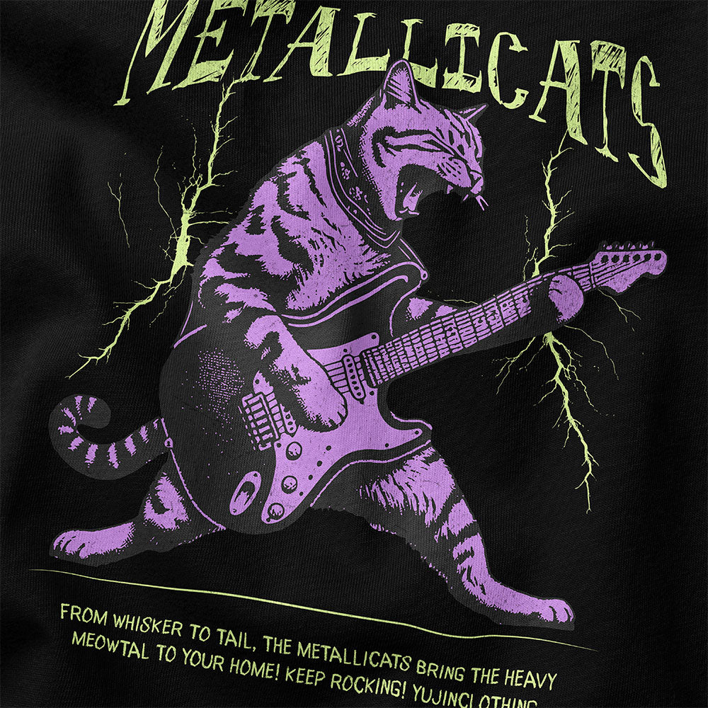 Metallicats Cat T-Shirt | Yūjin Japanese Anime Streetwear Clothing