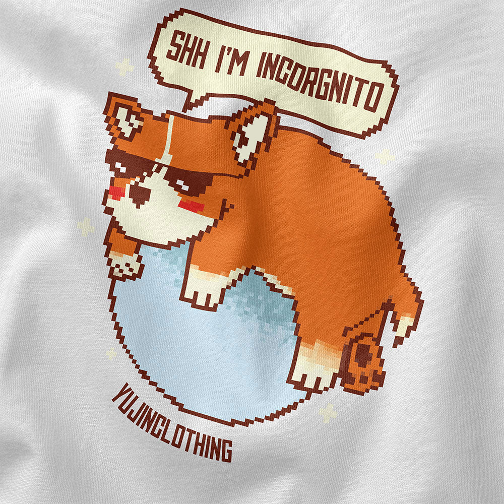 Incognito Corgi Dog T-Shirt | Yūjin Japanese Anime Streetwear Clothing