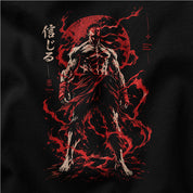 Discipline Unleashed Warrior T-Shirt — artwork closeup on Black