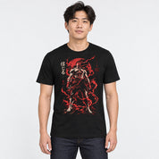 Discipline Unleashed Warrior T-Shirt — male model in Black, corrected original slogan