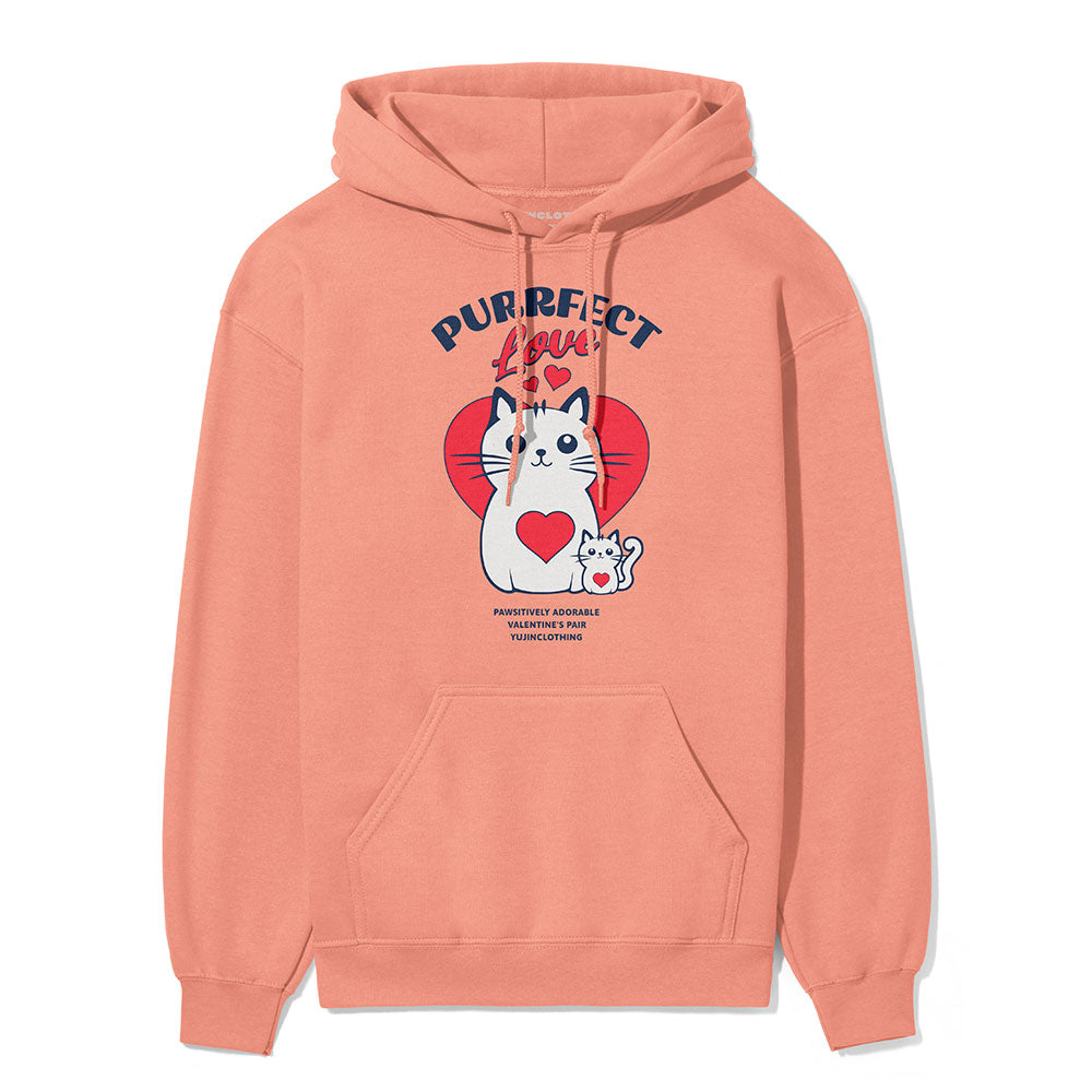 Purrfect Love Cat Hoodie | Yūjin Japanese Anime Streetwear Clothing