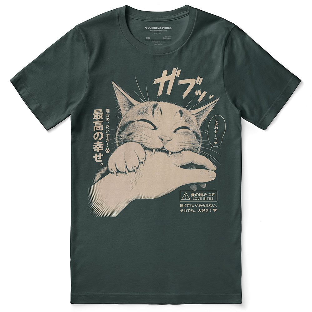 Love Bites Cat T-Shirt