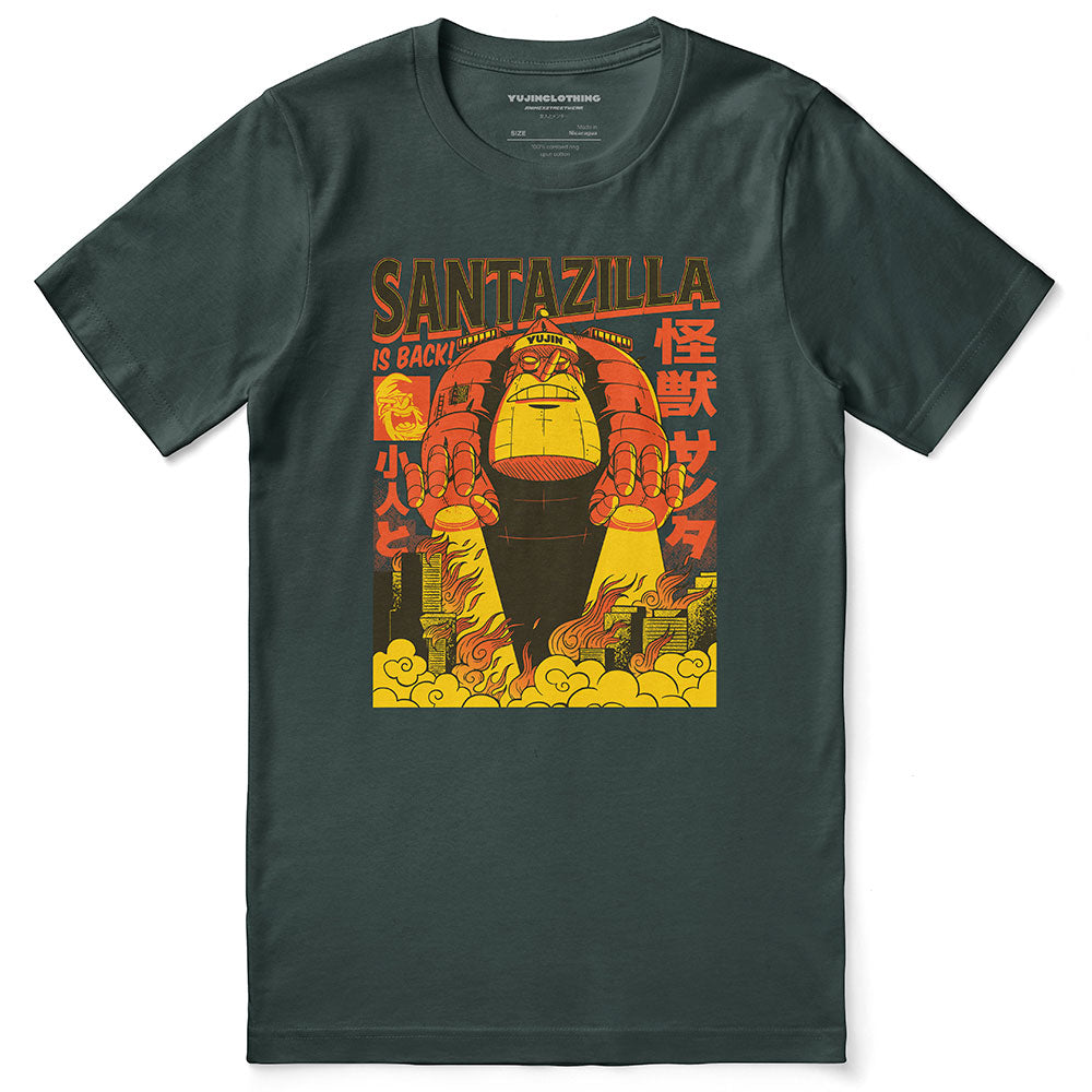 Santazilla Christmas T-Shirt | Yūjin Japanese Anime Streetwear Clothing