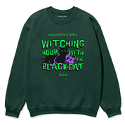 Black Cat Spell Sweatshirt  | Yūjin Japanese Anime Streetwear Clothing