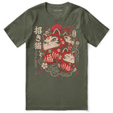 Good Fortune Maneki Cat T-Shirt