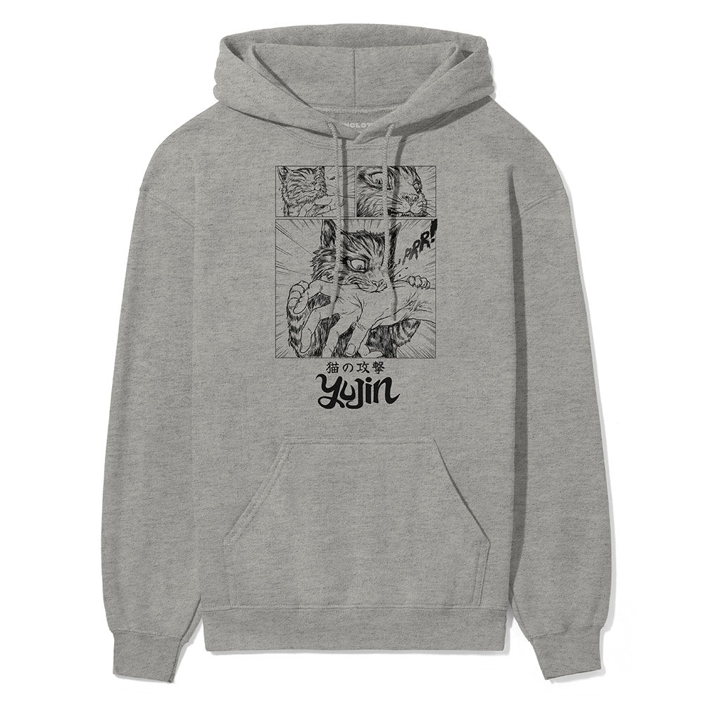 Sudden Attack Cat Hoodie | Yūjin Japanese Anime Streetwear Clothing