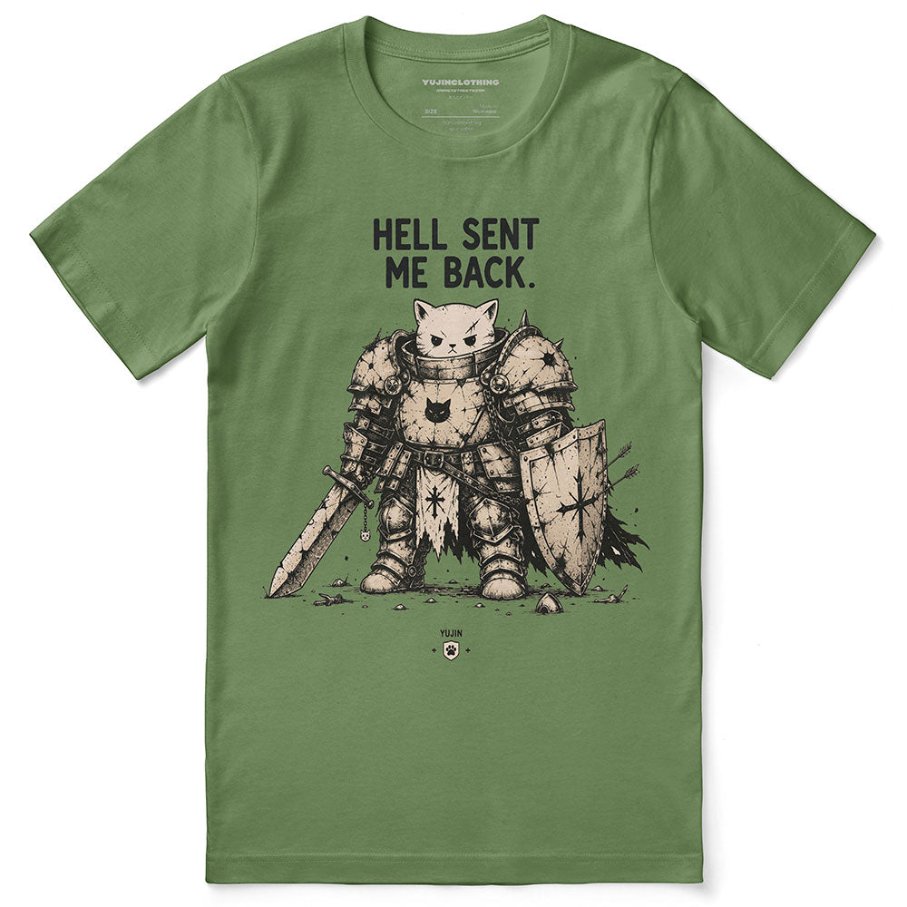 Hell Sent Me Back Cat T-Shirt