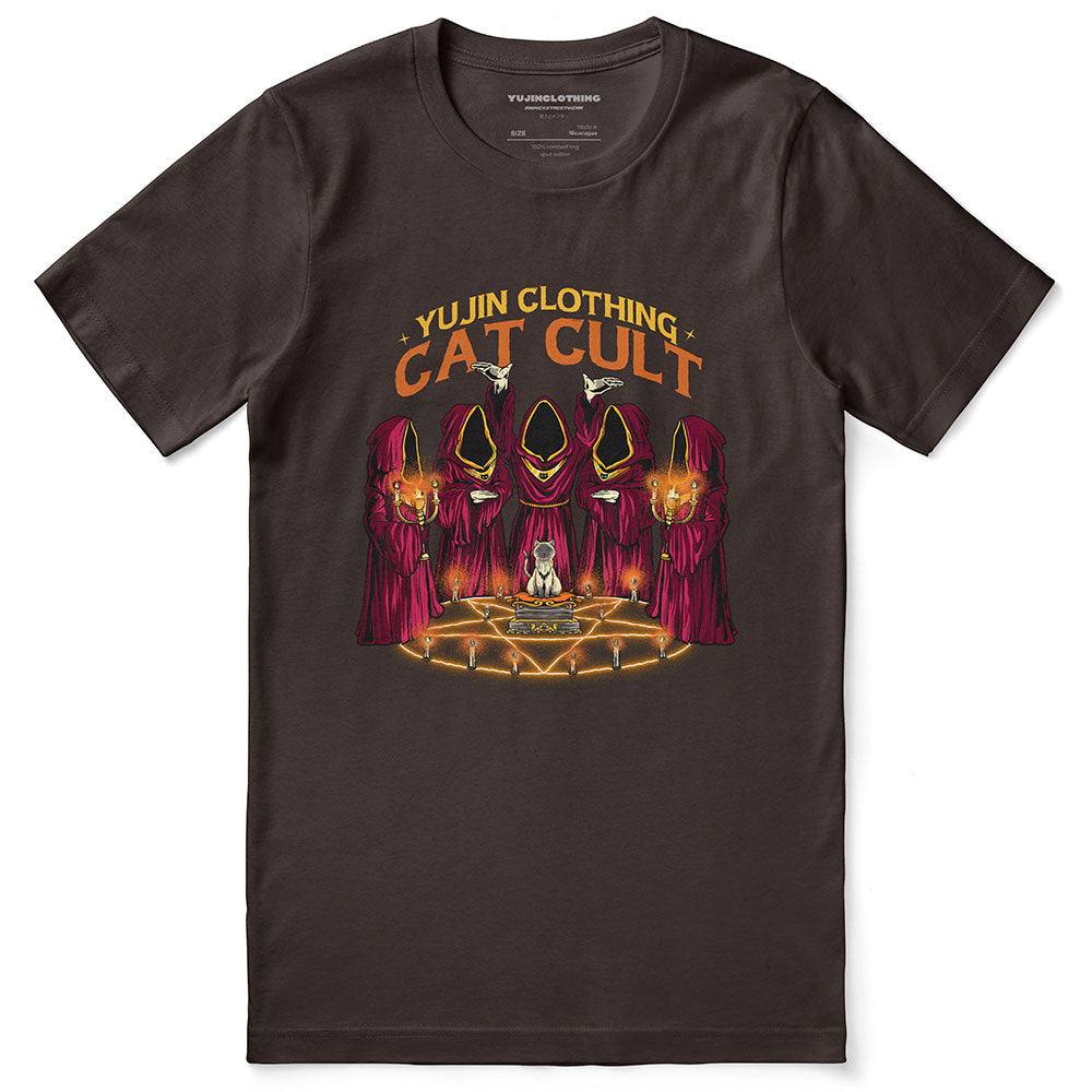 Cat Cult T-Shirt | Yūjin Japanese Anime Streetwear Clothing