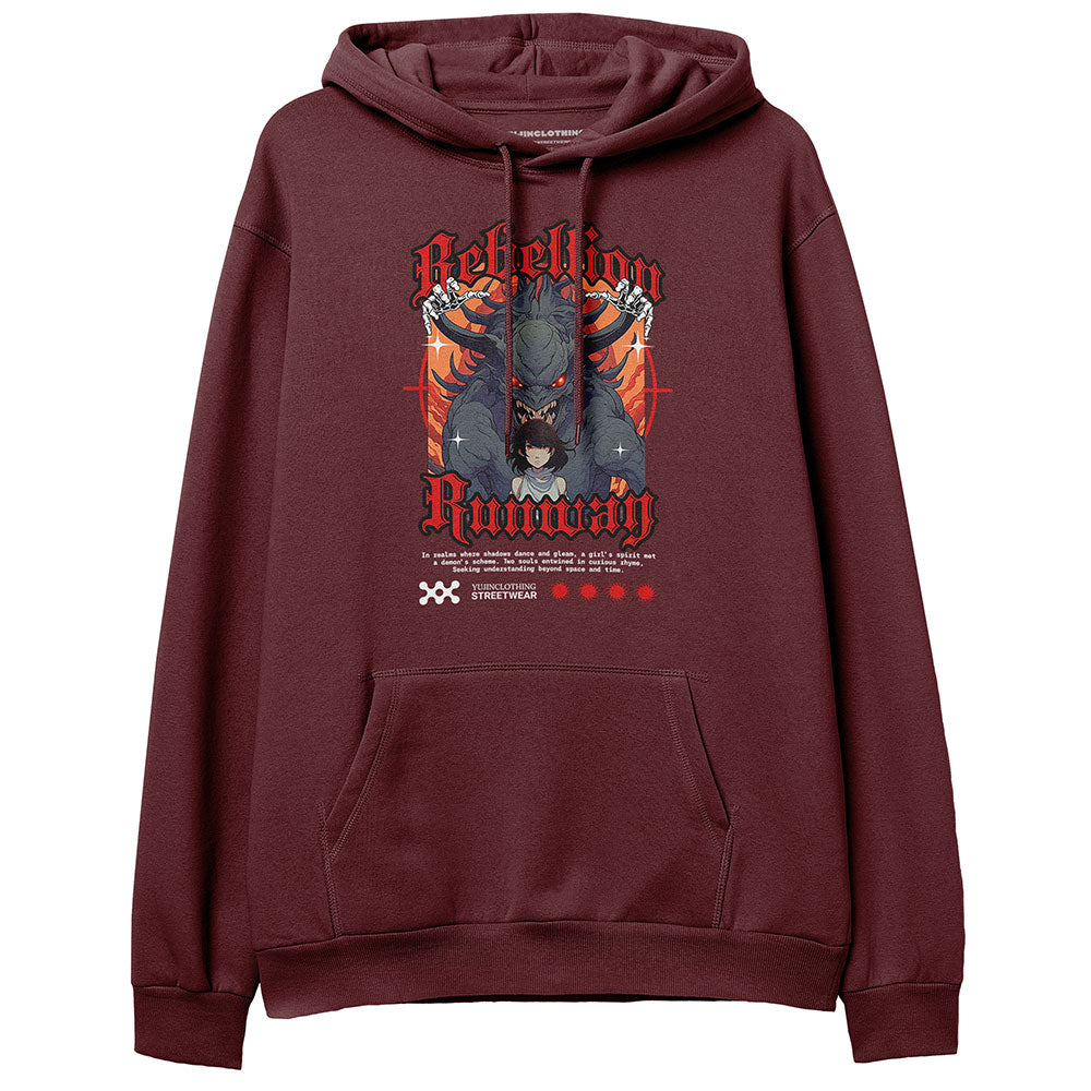 Rebelion Hoodie | Yūjin Japanese Anime Streetwear Clothing