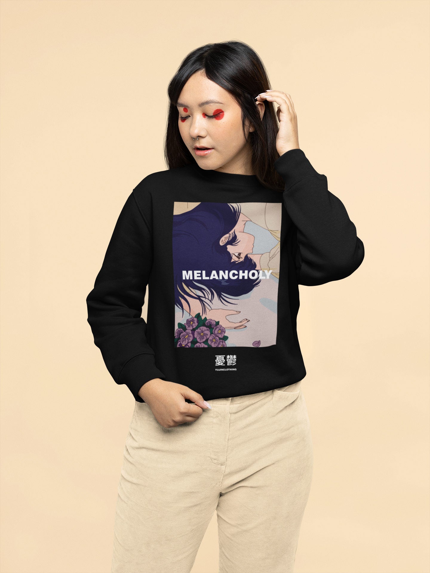 Melancholy Sweatshirt | Yūjin Japanese Anime Streetwear Clothing