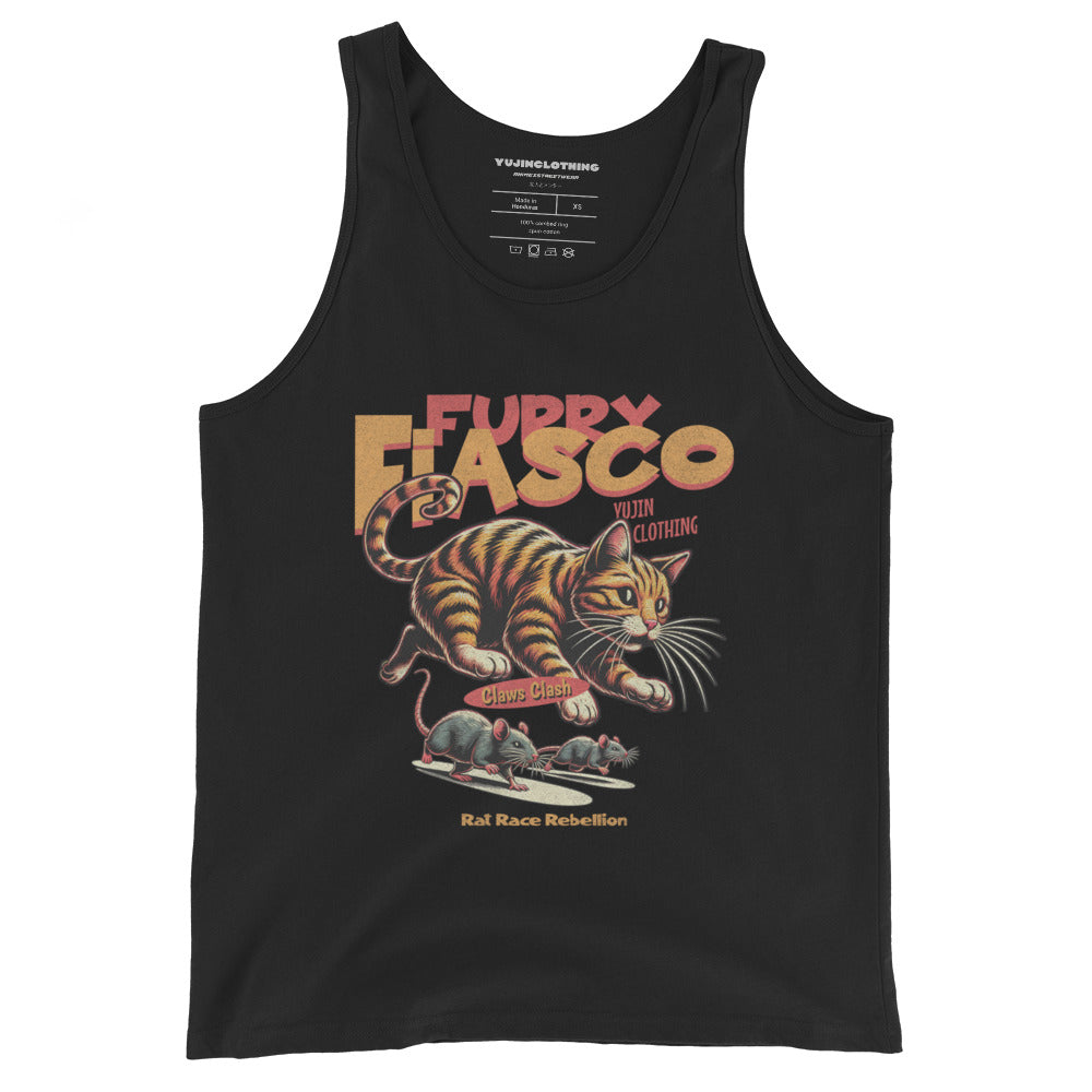 Furry Fiasco Cat Tank Top | Yūjin Japanese Anime Streetwear Clothing