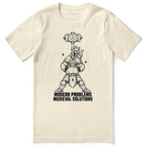 Modern Problems Medieval Solutions Cat T-Shirt